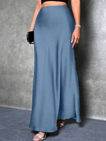 Damen Maxirock mit fließendem Schnitt und elegantem Fall