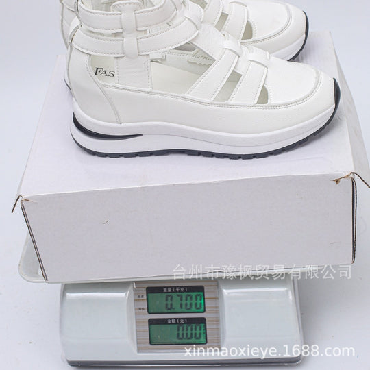 Damen Keil-Plateau Sneaker-Sandale mit Cut-Outs, Reißverschluss und gepolstertem Fußbett Shop Nory