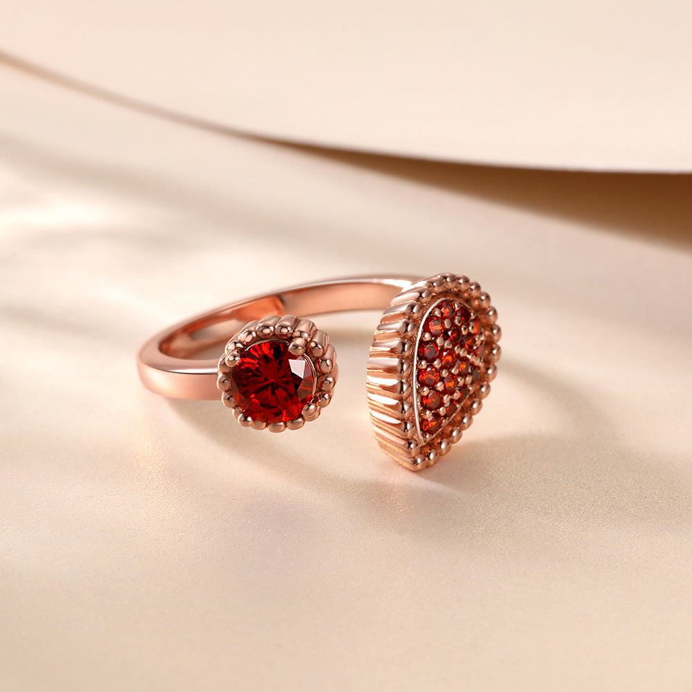 Damenring mit einzigartigem Design und funkelnden Edelsteinen Shop Nory