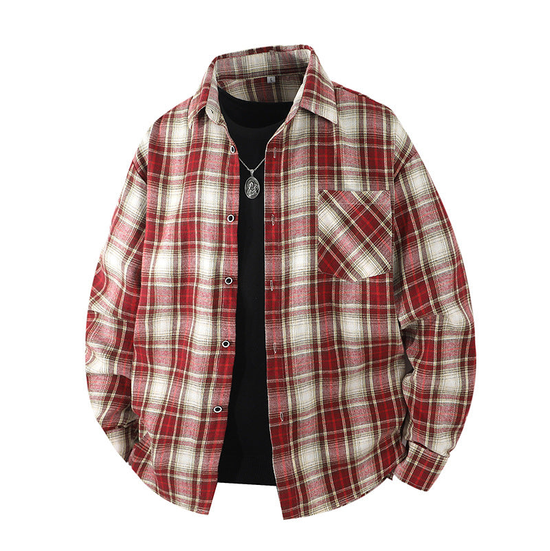 Herren Lässige Karierte Flanellhemden Shop Nory