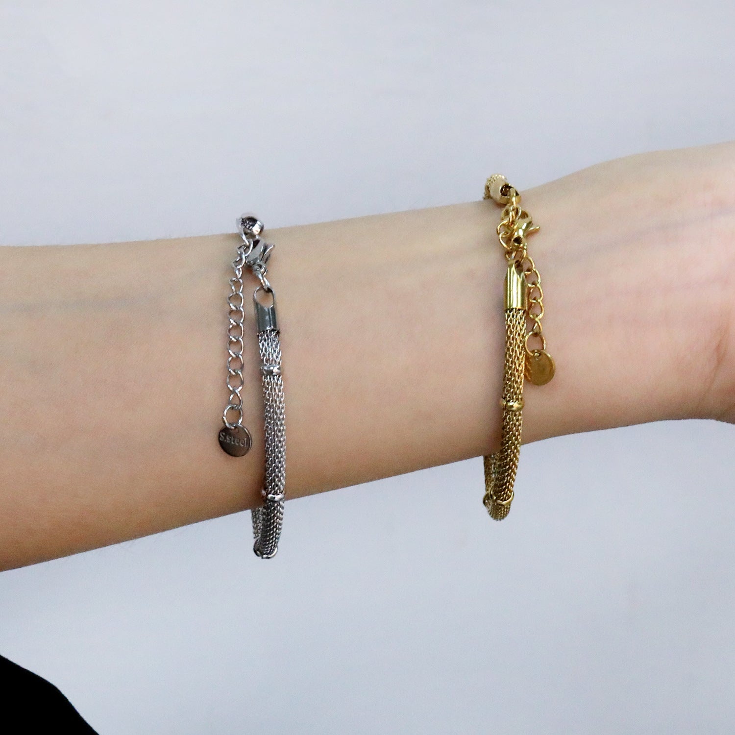 Damen Edelstahl Armband mit flexiblem Ketten-Design und elegantem Verschluss Shop Nory