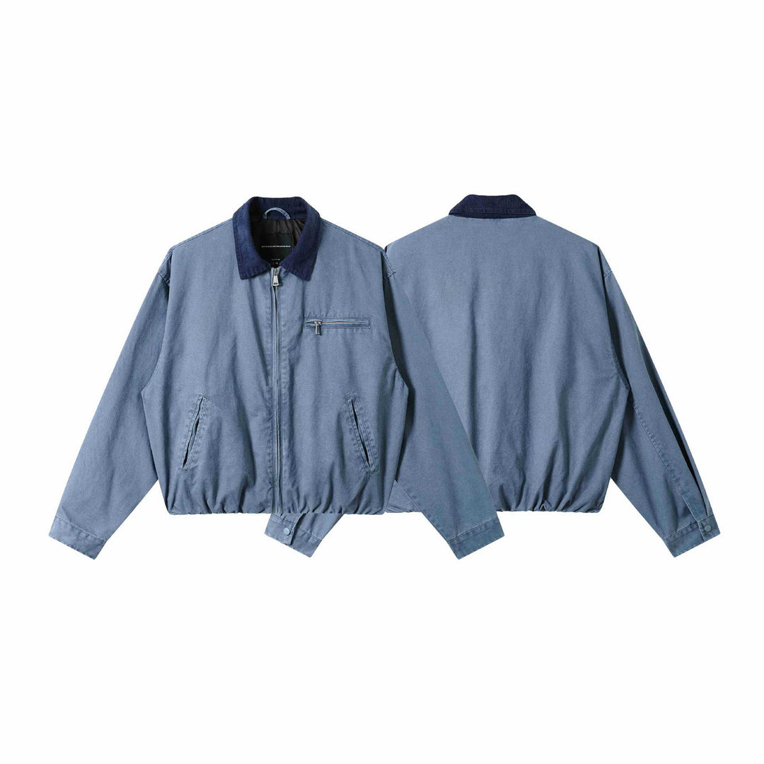 Herren Zeitloser Boxy-Fieldblouson aus Canvas mit Cord‑Umlegekragen Shop Nory