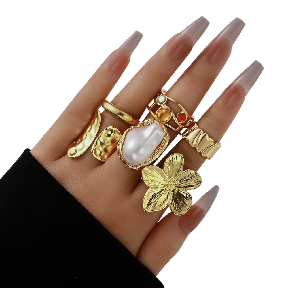 Damen modisches Ring-Set mit kreativen Designvariationen Shop Nory