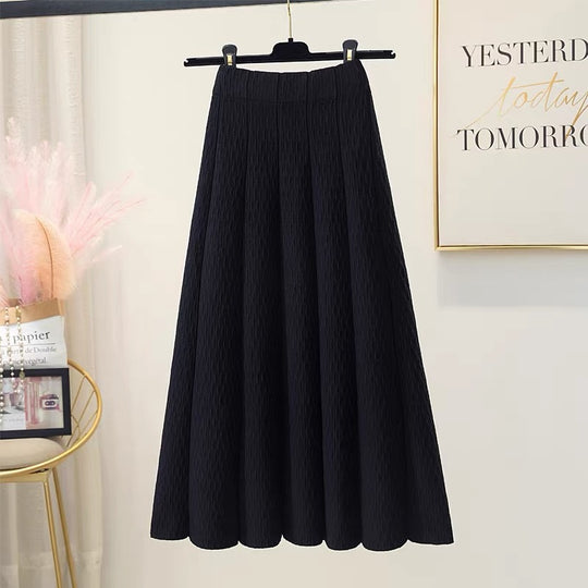 Damen Luftiger Plissee Maxirock Shop Nory