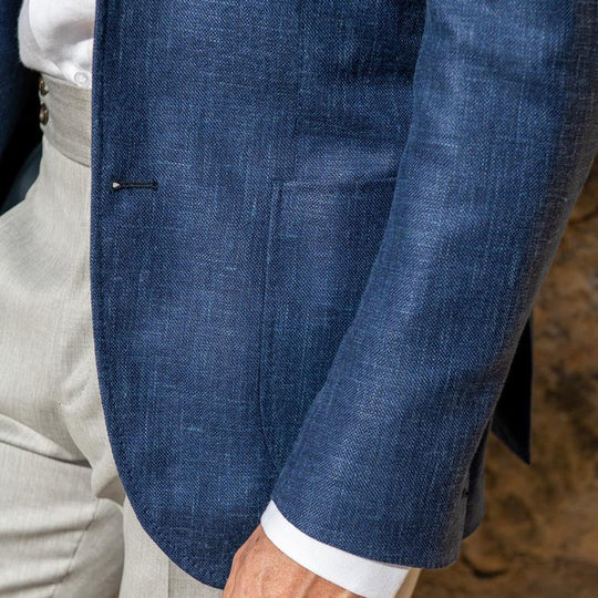 Herren leichte Sommerjacke aus hochwertigem Leinen