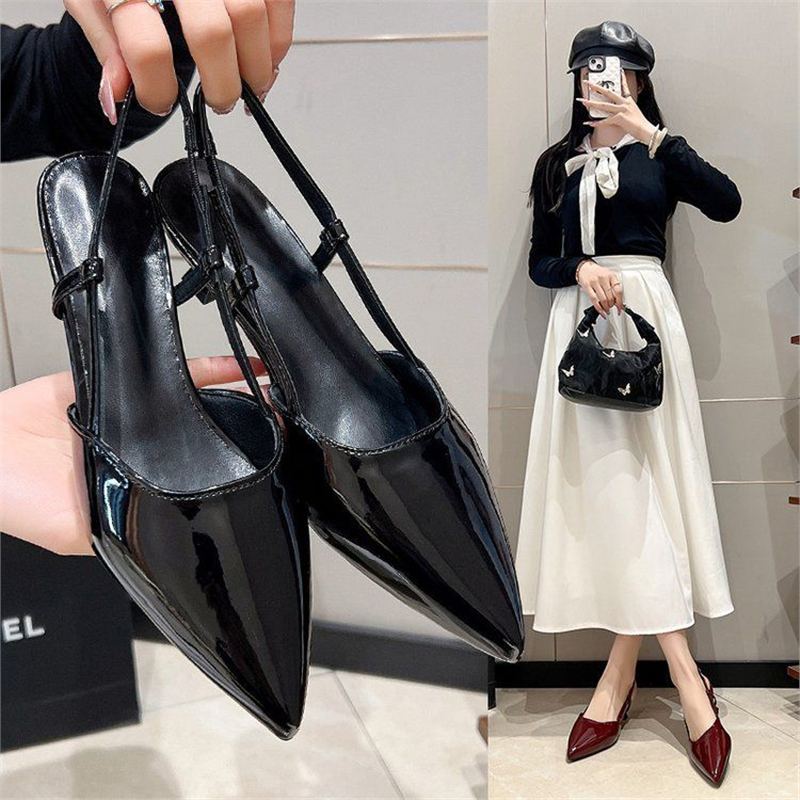 Damen Slingback-Pumps mit elegantem spitzen Design und verstellbaren Riemchen
