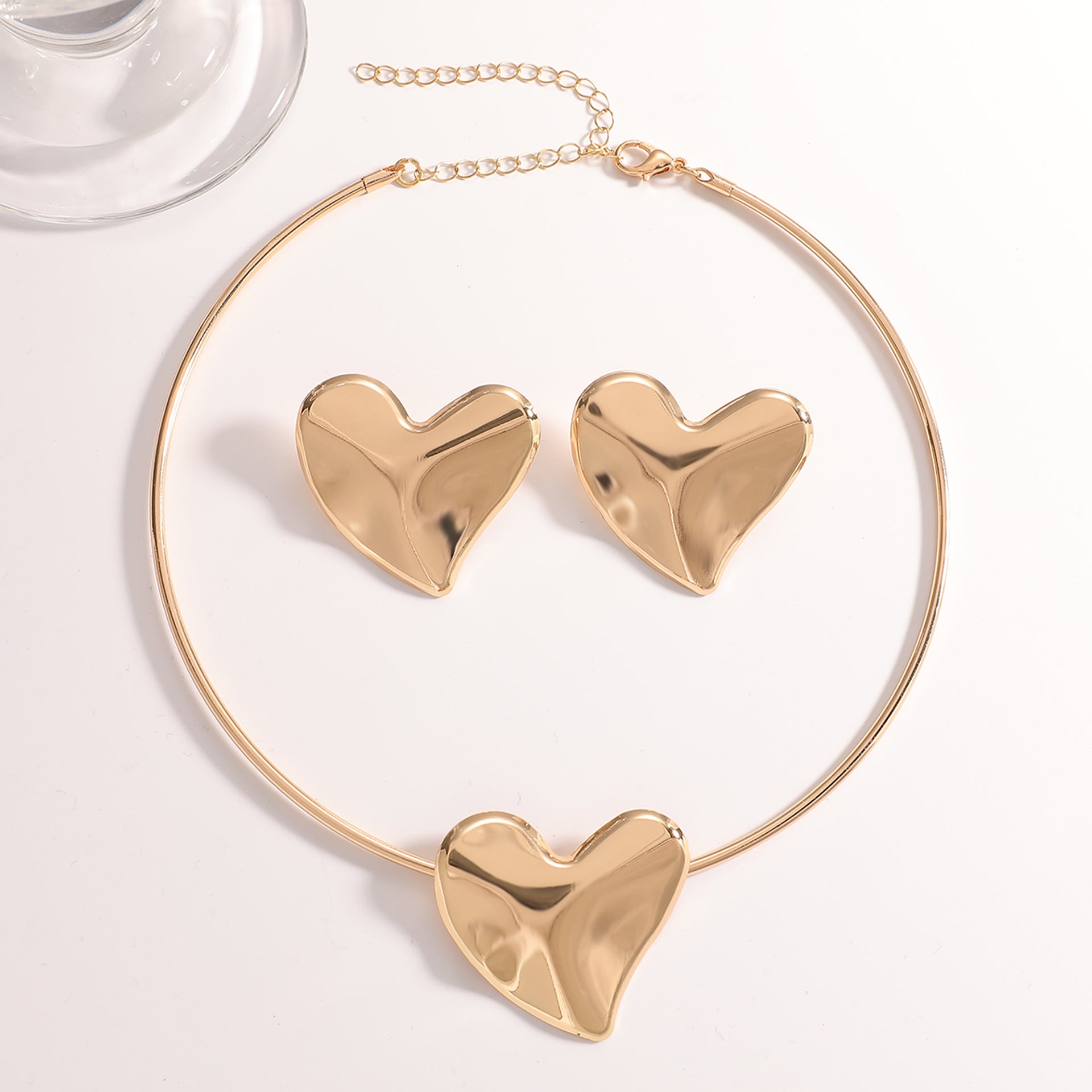 Damen Schmuckset mit Herzdesign Shop Nory