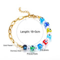 Damen Armband mit farbenfrohen Perlen und hochwertiger Edelstahl-Kette Shop Nory