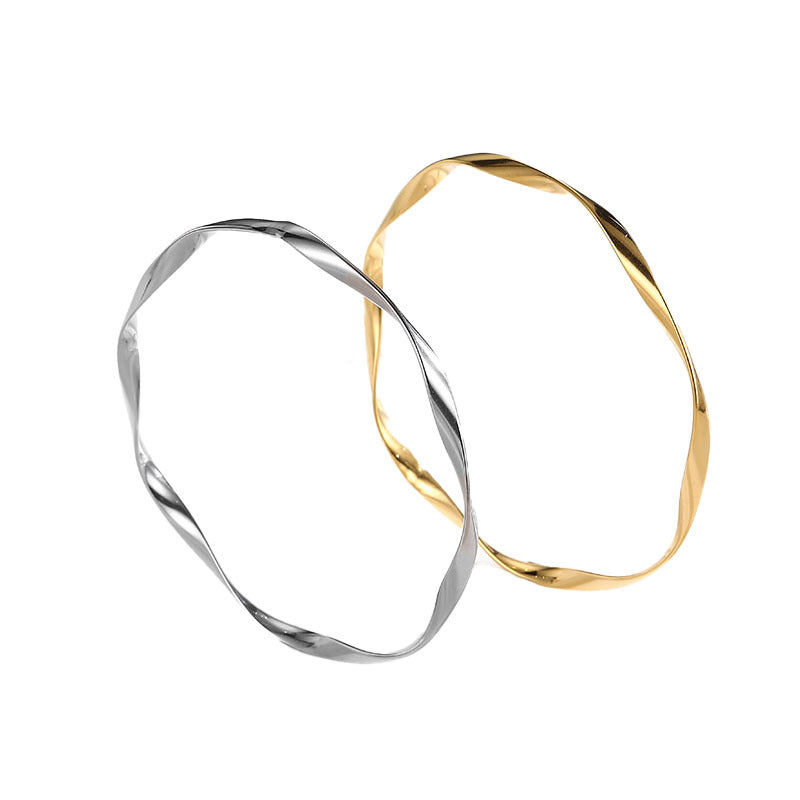 Damen Twisted Metal Armreif Shop Nory