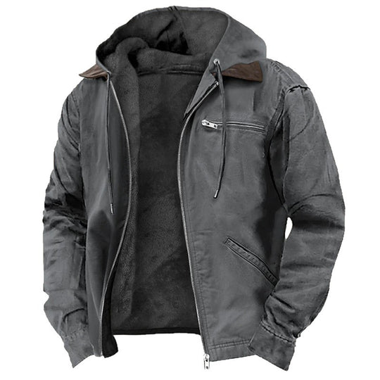 Herren Modische Freizeitjacke mit Kapuze