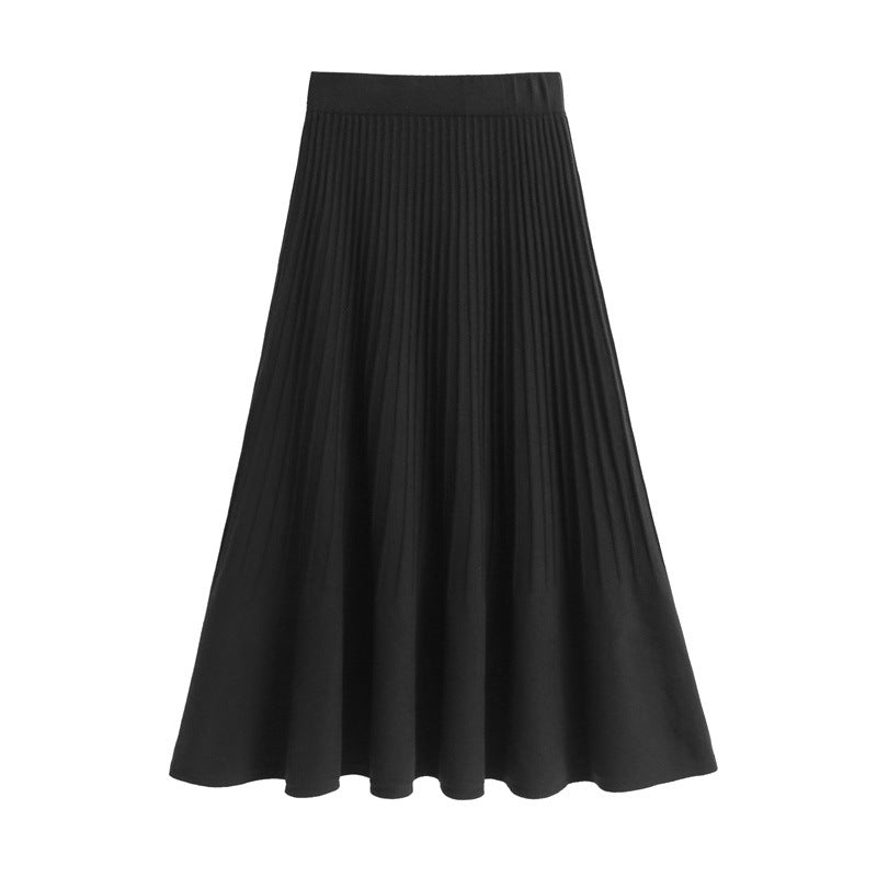 Damen Plissierter A-Linien Rock Shop Nory