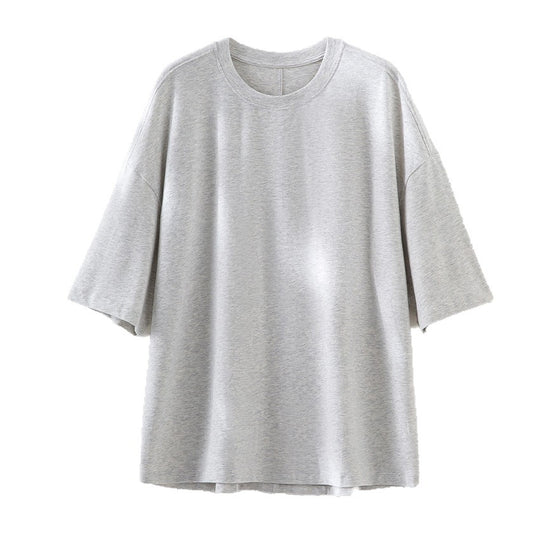 Herren Oversized T-Shirt aus hochwertigem Baumwollmix mit überschnittener Schulter und lockerem Fall Shop Nory