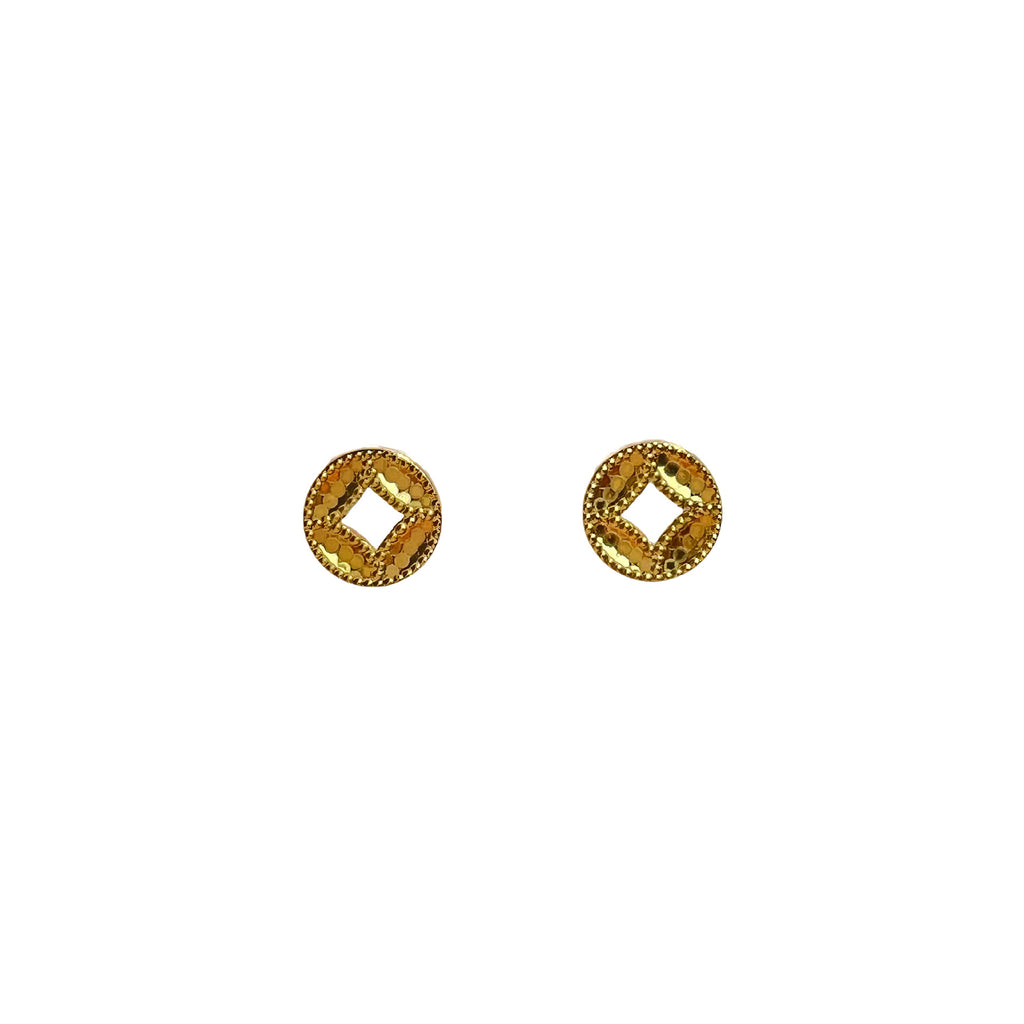 Damen Ohrstecker im geometrischen Design mit glitzernden Akzenten Shop Nory