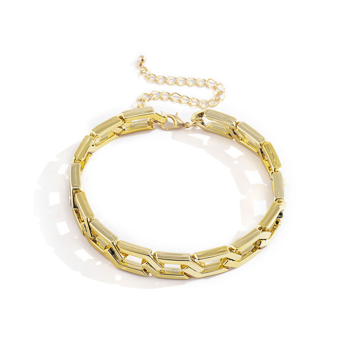 Damen modisches Kettenhalsband mit geometrischem Design Shop Nory