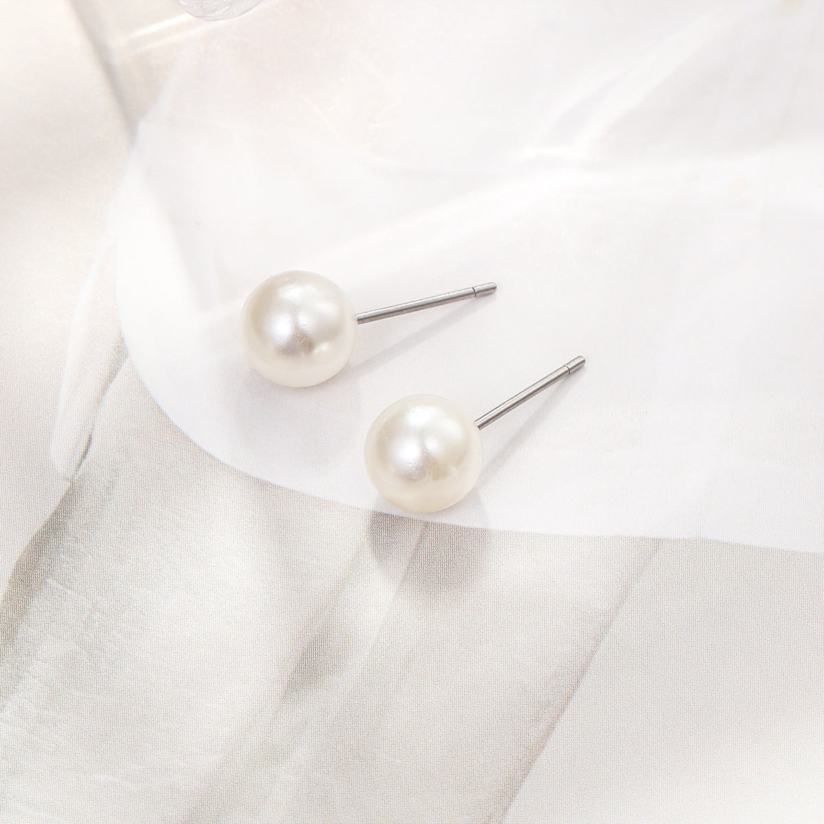 Damen Ohrstecker mit eleganten Perlenkugeln Shop Nory