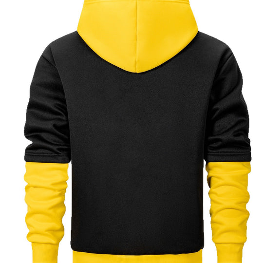 Herren Kapuzenpullover im Lagen-Look mit Kontrastkapuze und Kordelzug Shop Nory