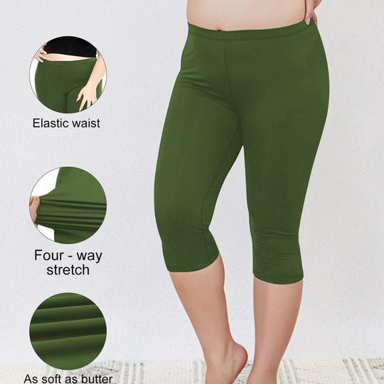 Damen Capri-Biker-Shorts mit hohem Bund und stützender Kompression Shopy Nory