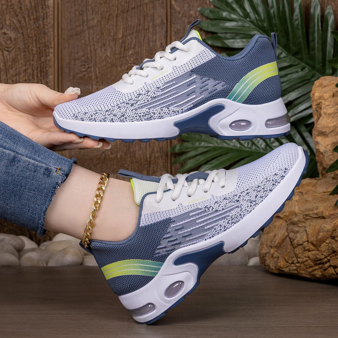 Damen Ultraleichte und atmungsaktive Laufsneaker mit stoßdämpfender Sohle