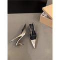 Damen elegante Slingback High Heels mit spitzem Design