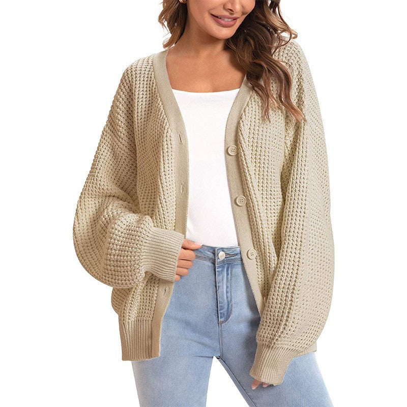 Damen Großer Strickcardigan