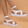 Damen Sportliche Plateau-Sandalen mit stylischem Riemchen-Design