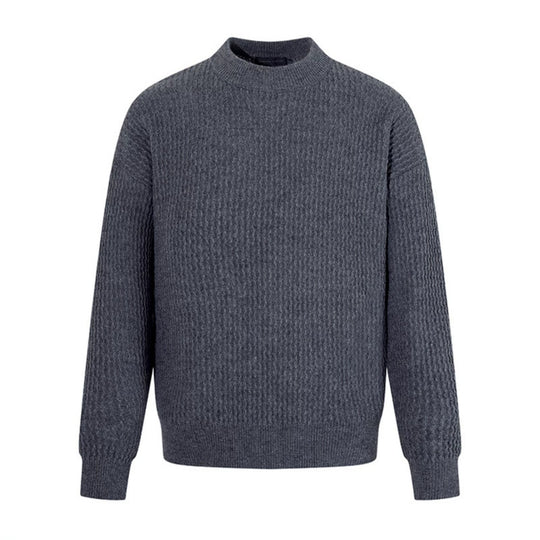 Herren Feinstrick-Pullover mit Strukturstrick und schmalem Stehkragen Shop Nory