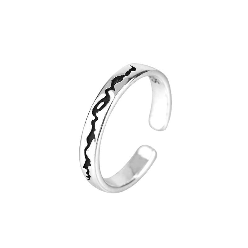 Damen Offener Ring mit kunstvoller Oberflächenstruktur Shop Nory