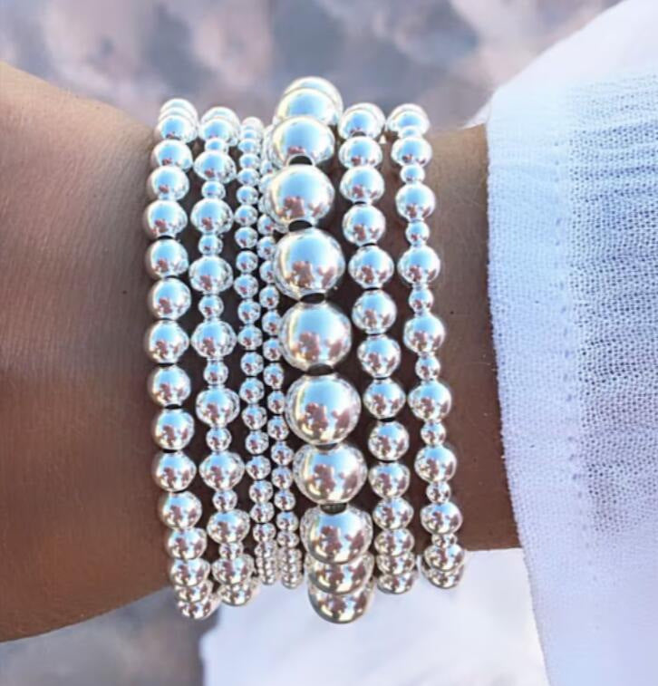 Damen Armband-Set mit stilvollen geometrischen und glänzenden Elementen Shop Nory
