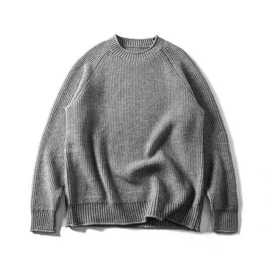 Herren Rippstrickpullover mit Rundhals und Raglanärmeln Shop Nory
