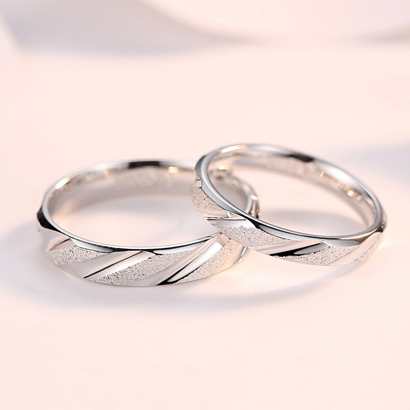 Damen Eheringe mit modernem Karree-Design und glänzenden Oberflächen Shop Nory
