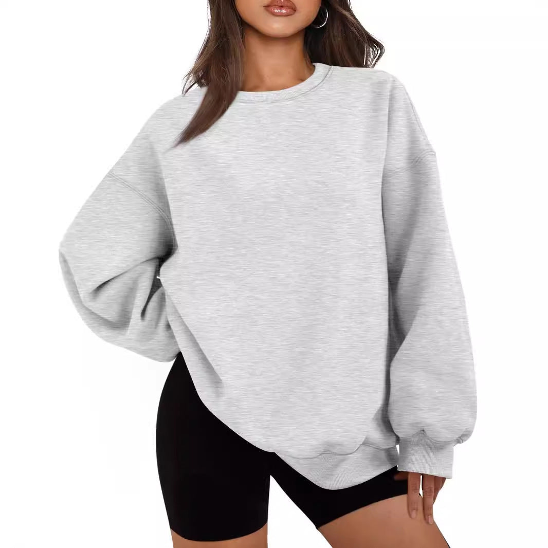 Damen nan Boxy-Crewneck-Sweat mit extraweiter Passform, Raglanärmeln und weichem Fleece-Innenfutter Shop Nory