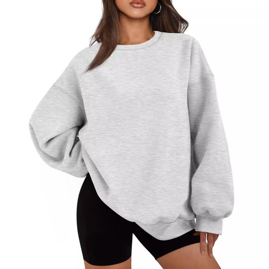 Damen nan Boxy-Crewneck-Sweat mit extraweiter Passform, Raglanärmeln und weichem Fleece-Innenfutter Shop Nory