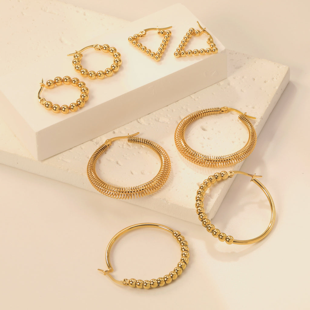 Damen Ohrstecker mit elegantem, kugelförmigem Design aus hochwertigem Edelstahl Shop Nory