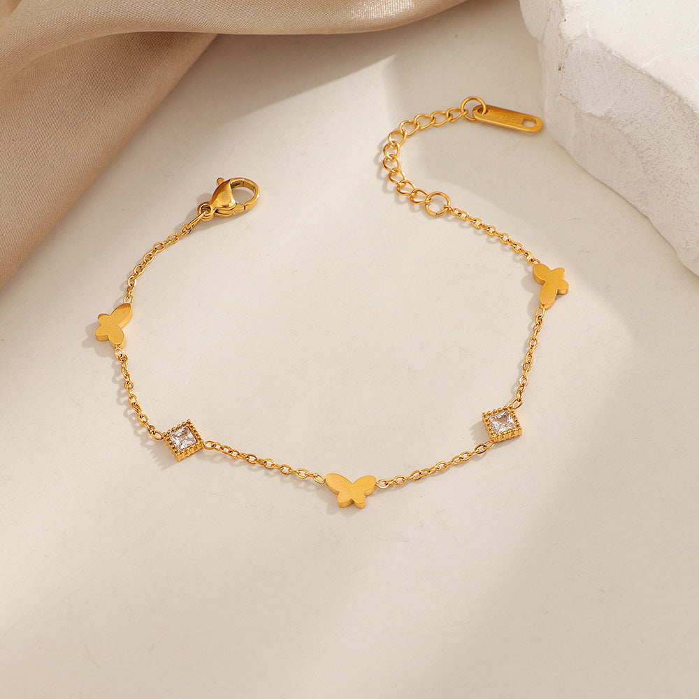 Frauen Elegante Schmetterlings Charm Armband Shop Nory