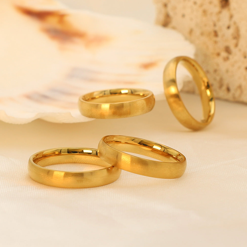 Damen eleganter, zeitloser Hochzeitsring aus Edelstahl Shop Nory