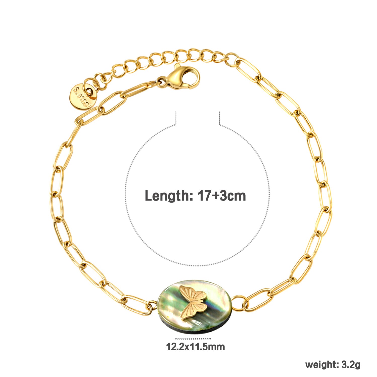 Damen Armband mit funkelndem Sternanhänger und eleganter Gliederkette Shop Nory