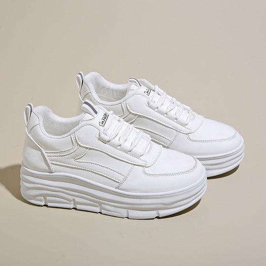 Damen Komfortable Plateau-Sneakers mit atmungsaktivem Obermaterial