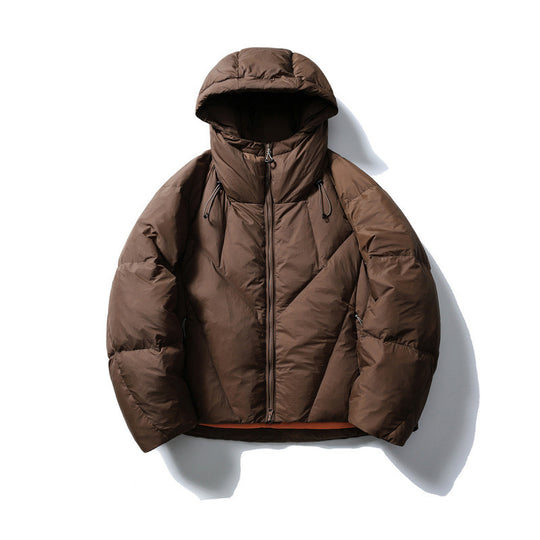 Unisex Leichte gesteppte Pufferjacke mit hoher Kapuze und Thermoisolierung Shop Nory