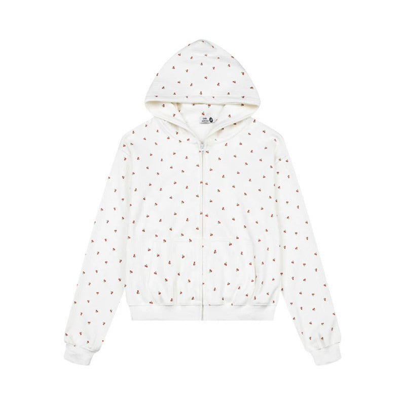 Damen Zweiteiliges Lounge-Set mit Kapuzen-Zipjacke und weiter Schlafhose Shop Nory