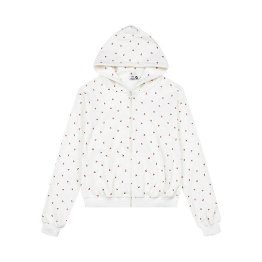 Damen Zweiteiliges Lounge-Set mit Kapuzen-Zipjacke und weiter Schlafhose Shop Nory