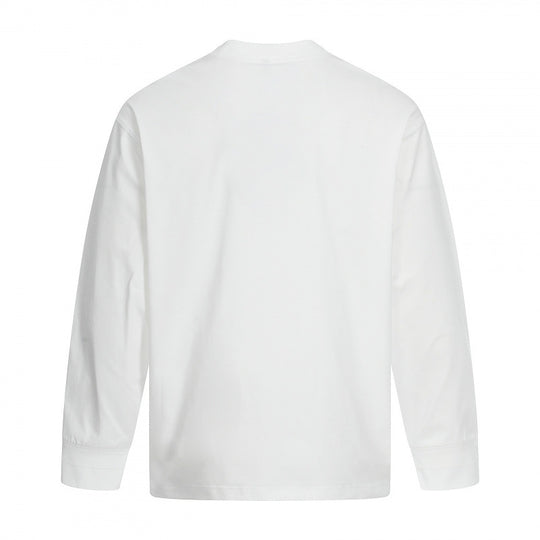 Unisex Langärmeliges Oversize-Basic-Shirt mit Rundhalsausschnitt Shop Nory