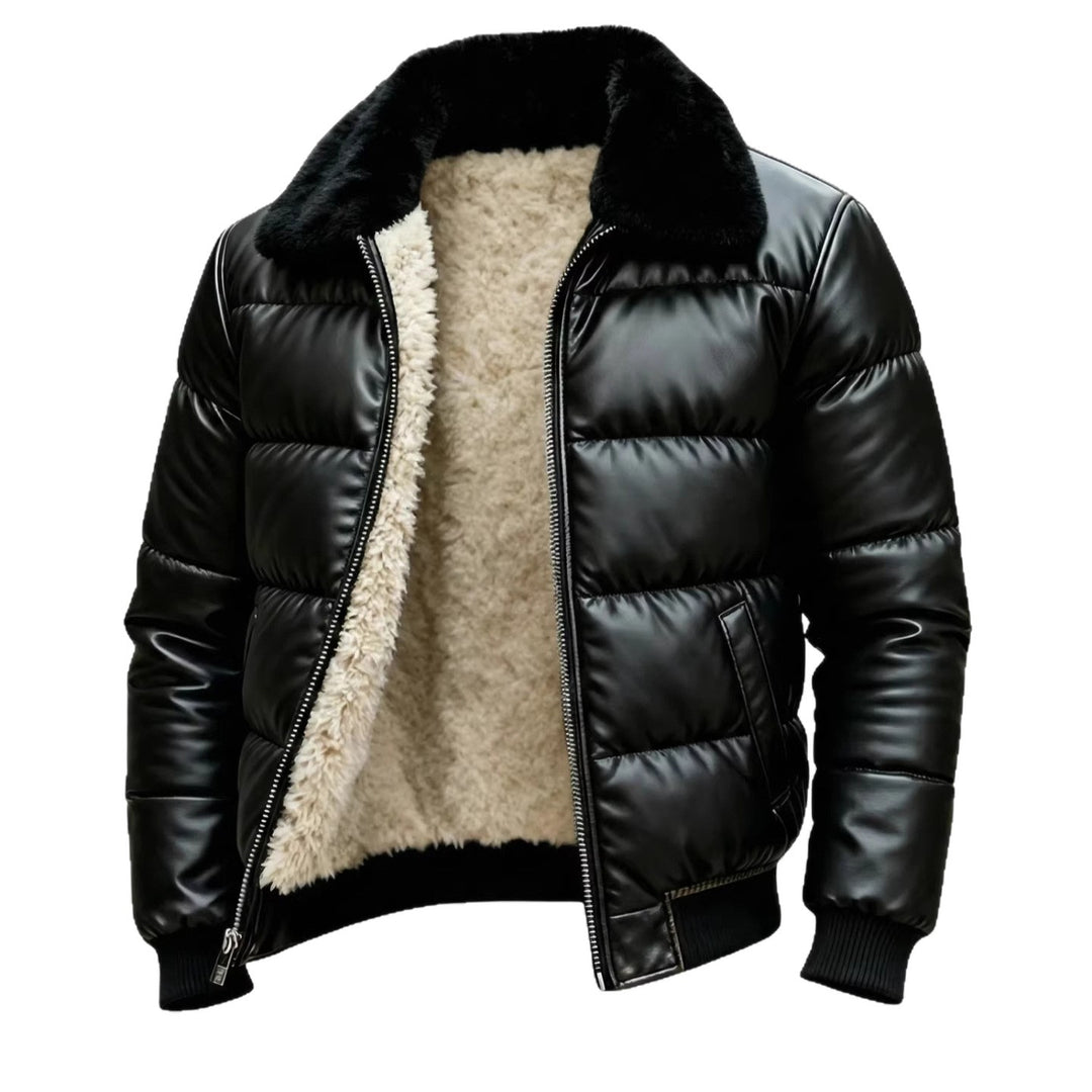 Herren Wendejacke mit Kunstfellfutter