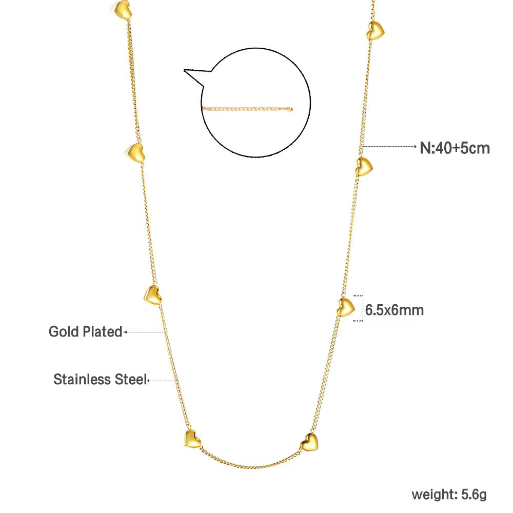 Damen Herzförmige Edelstahl Ohrstecker Shop Nory 1783008980