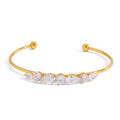 Damen Offenes Armband mit funkelnden Zirkonia und modernem Design Shop Nory