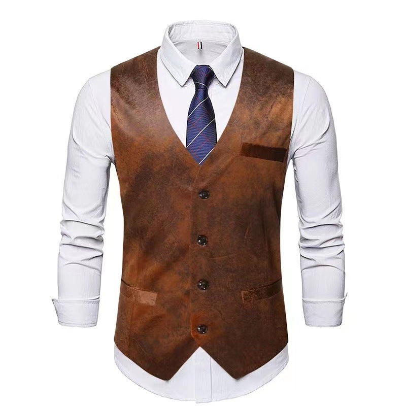 Herren stylische Weste mit akzenten und praktischen Taschen