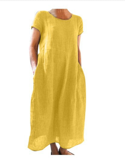 Damen Langarm Sommerkleid Shopnory