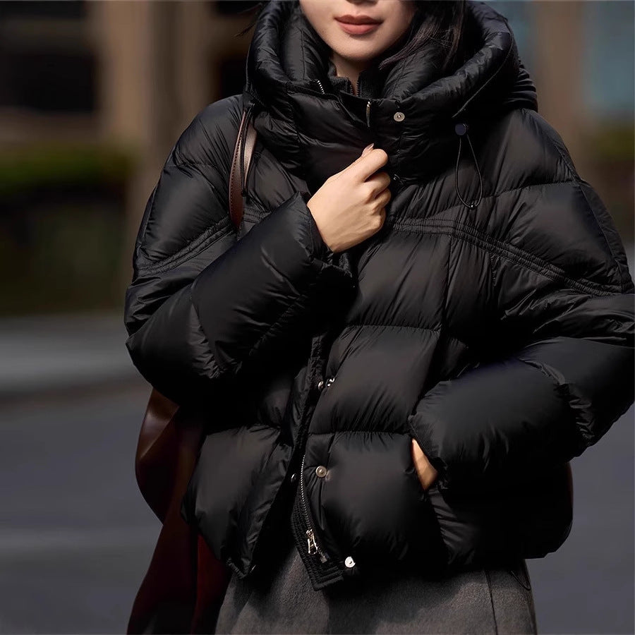 Damen modische Steppjacke mit hohem Kragen Shop Nory
