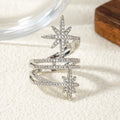 Damen Funkelnder Ring mit Sternenmotiv Shop Nory