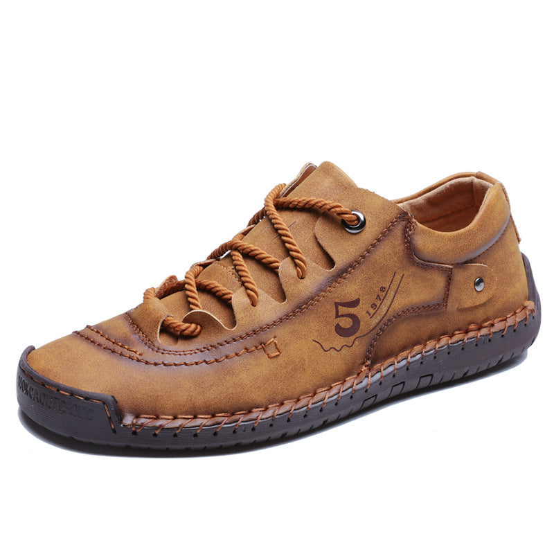Damen bequeme Freizeitschuhe aus hochwertigem Leder mit rutschfester Sohle