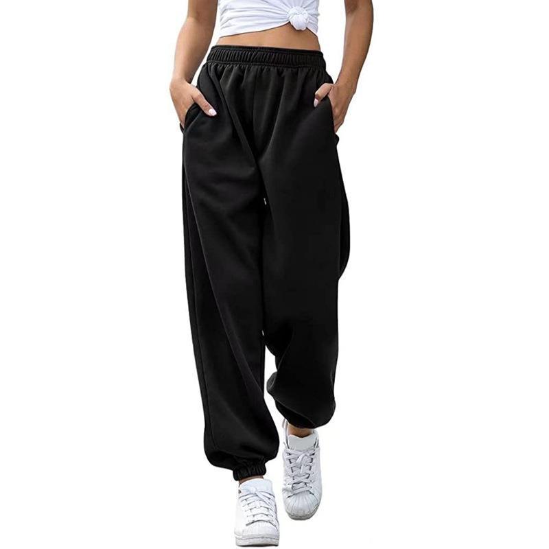 Damen nan Baggy-Sweathose im Retro‑Look mit hohem Komfortbund tiefem Schritt seitlichen Einschubtaschen und elastischen Knöchelbündchen Shop Nory